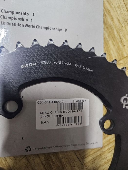 Tarcza Rotor oval q-ring będzie 110x4 50t