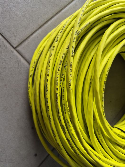 Kabel internetowy cat.7 RJ45, 100m