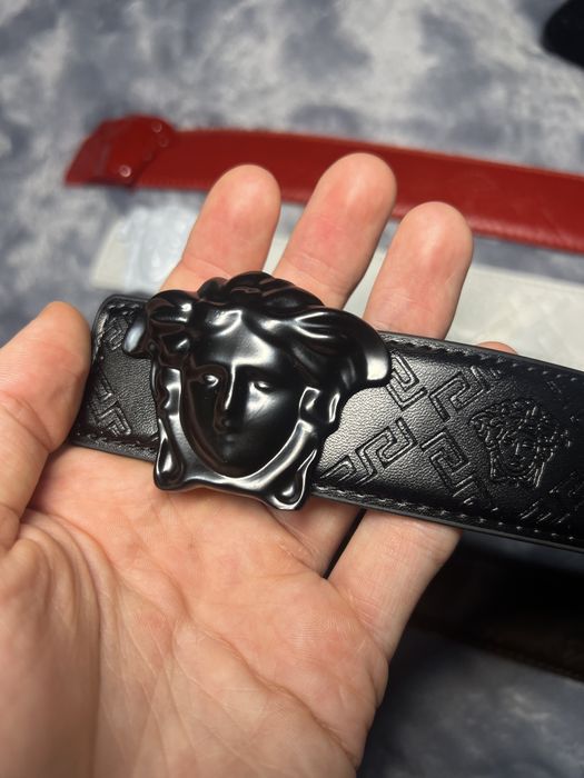 Ремень Versace.[  чорний коричневий ]