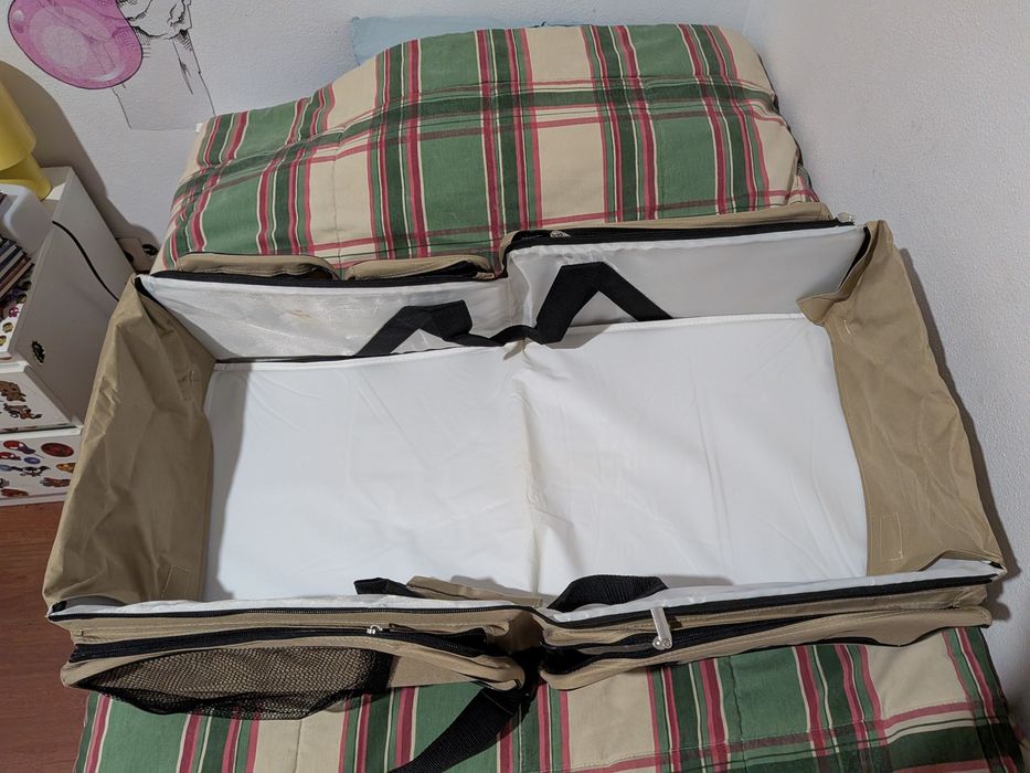 Mala de bebé 2 em 1 – Mala + Cama de Viagem