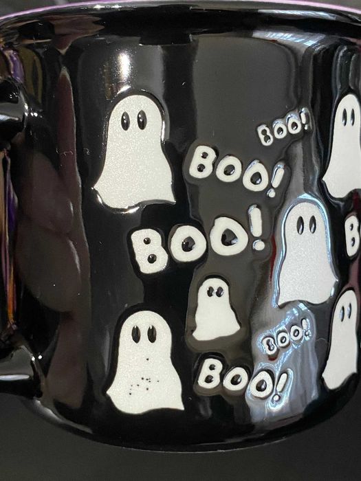 Чашка, кружка з привидами Хелловін, Чашка с привидениями Halloween готична