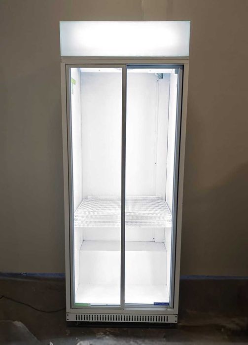 Lodówka witrynowa  dwudrzwiowa 83,5cm 2019r LED kółka gwarancja