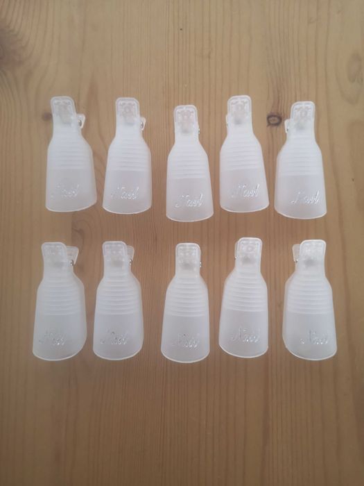 Clips para remover verniz gel - 10 unidades