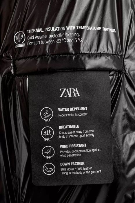 Пуховик Zara Оригинал