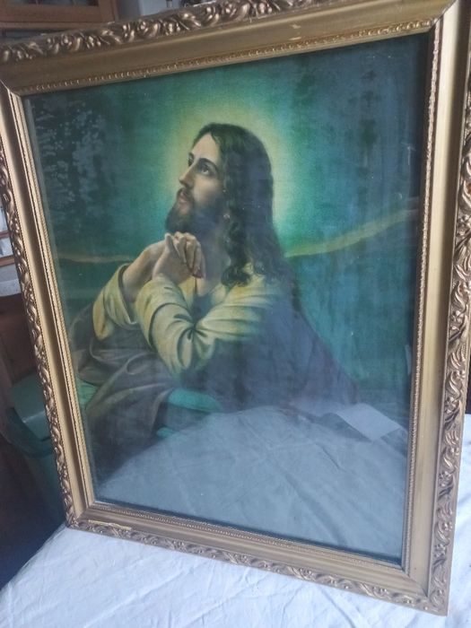 Stary obraz o tematyce religijnej