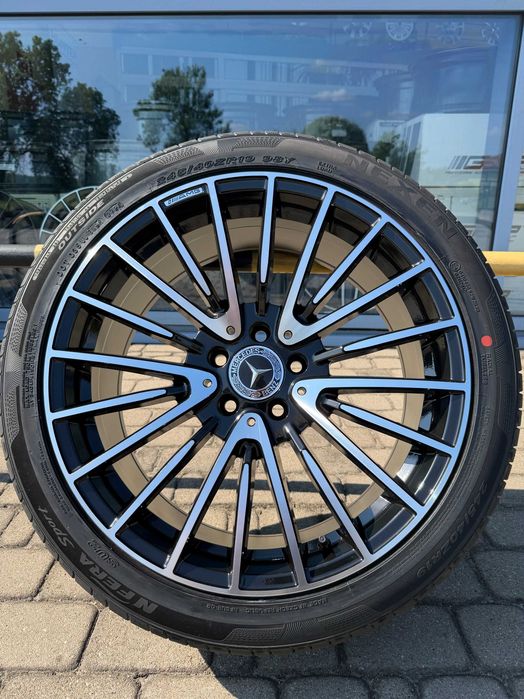 Nowe koła Mercedes 19 cali klasa E 213 238 CLS 257 czarno srebrne wieloszprychowe AMG