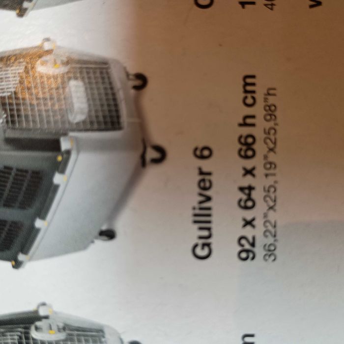 Caixa de transporte N⁰ 6 IATA cão