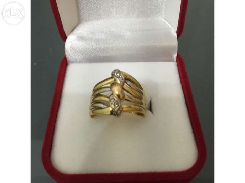 Anel em Ouro de lei tricolor, 800 ou 19,2kt