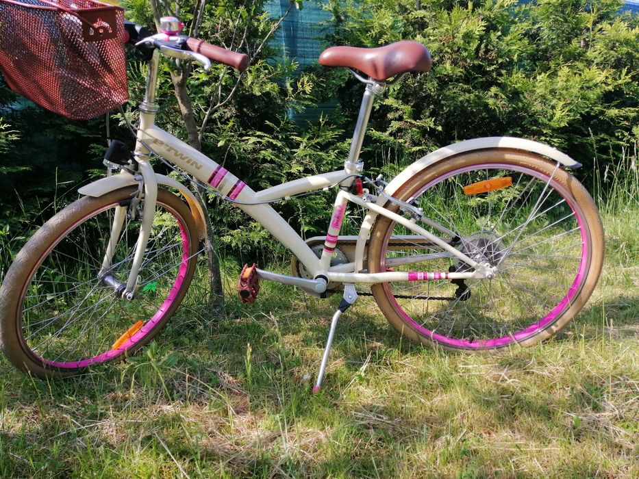 Rower miejski dziewczęcy BTWIN 9LAT+