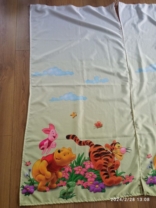 Dwie zasłony Kubuś Puchatek i przyjaciele 156x76 cm