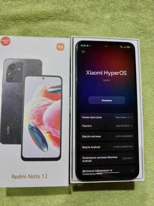 Redmi Note 12 память 8 х 256 как новый