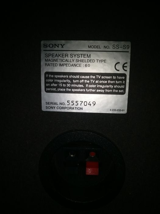 Um par colunas SONY SS-S9