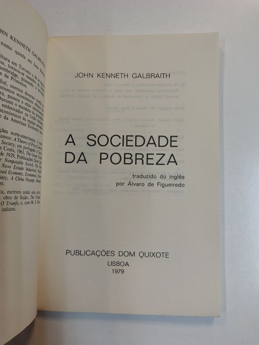 A Sociedade da Pobreza, de John Kenneth Galbraith