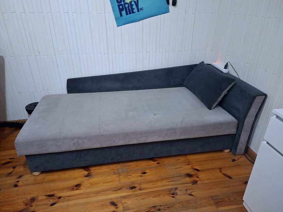 Łóżko 90x200 jednoosobowe tapczan ze schowkiem