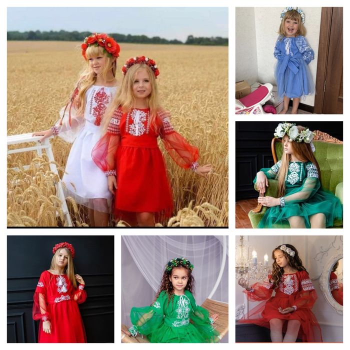 Вишиванка.  Вишиті сукні