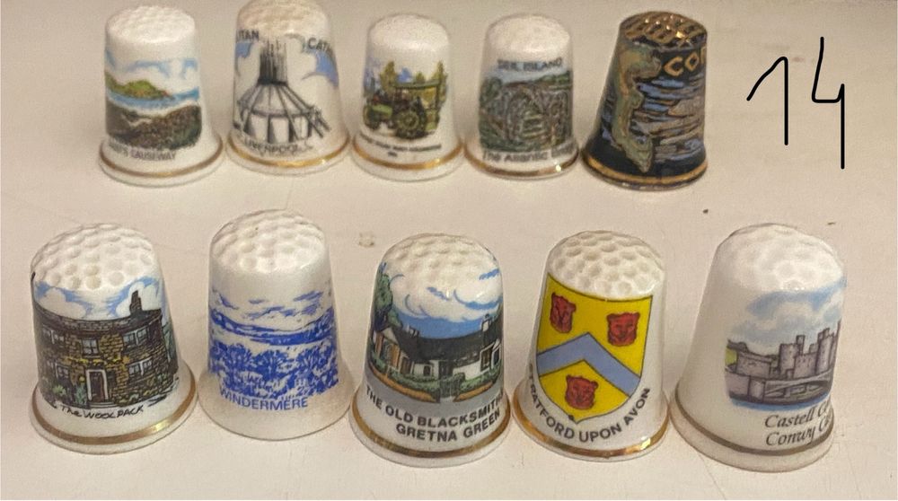 Lotes de 10 dedais variados