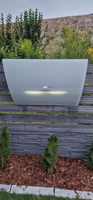 Klarstein okap kuchenny bialy szklany