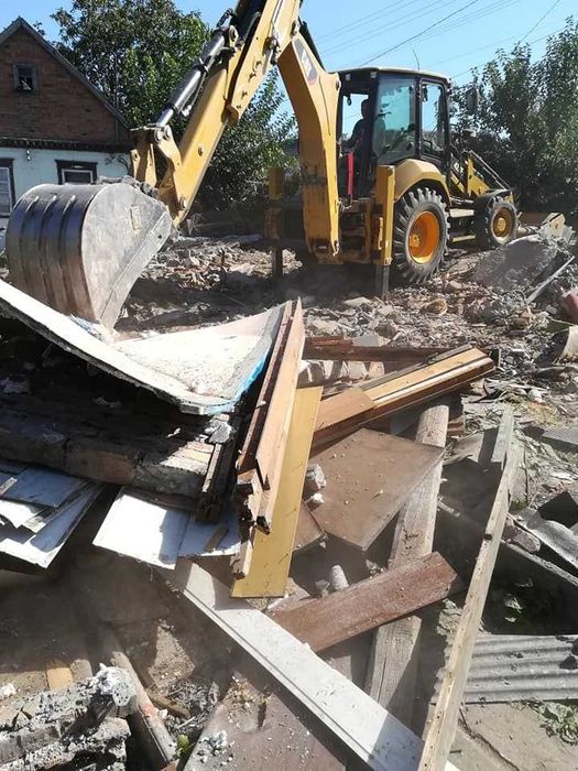 Уборка территории участка  Экскаватор Вывоз мусор + погрузка!