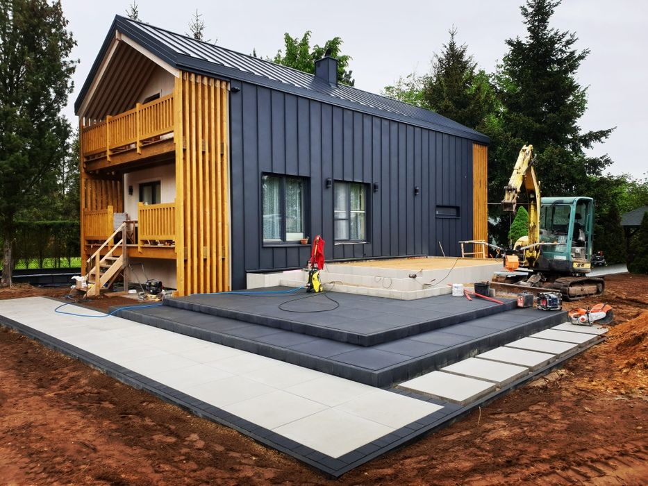 Brukarstwo, układanie kostki brukowej, kostka brukowa , usługi koparką