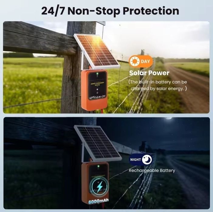 Cerca Eletrica c/ Painel Solar e Bateria
