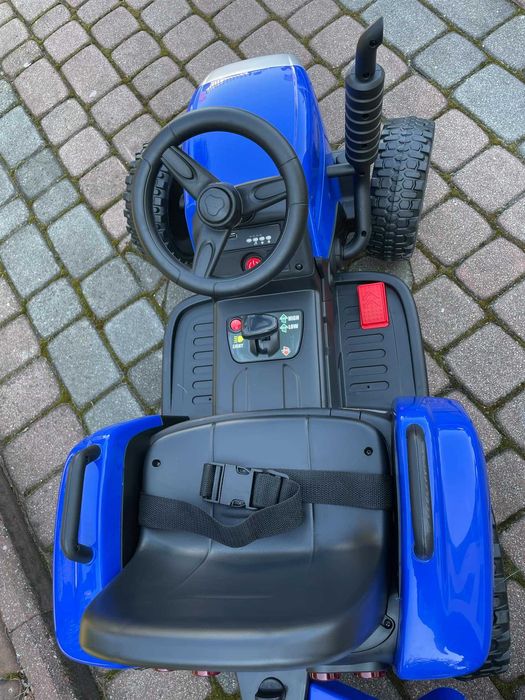 Traktor na akumulator z Przyczepką Pilot 137cm 12V Miękkie koła EVA