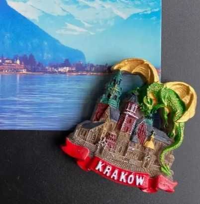 Kraków Polska 3D Żywiczny Magnes na Lodówkę