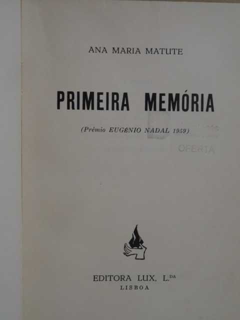 Primeira Memória de Ana Maria Matute