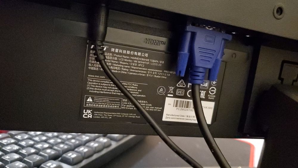 Монітор MSI 25 full hd hdmi