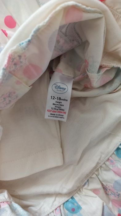 Śliczny komplet Disney sukienka leginsy