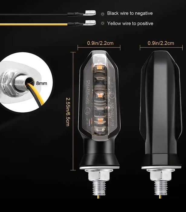 Мото повороти LED