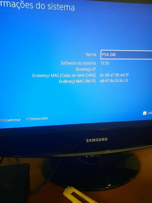 Ps4 1 tb versão 13.50 1 comando e 1 jogo