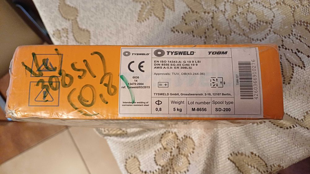 Drut spawalniczy do stali nierdzewnej 5kg