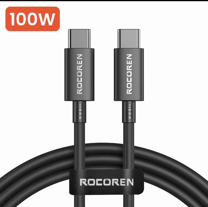 Кабель Rocoren 60w, 100w, Type-C, UGREEN, USB, Micro-USB/Type C