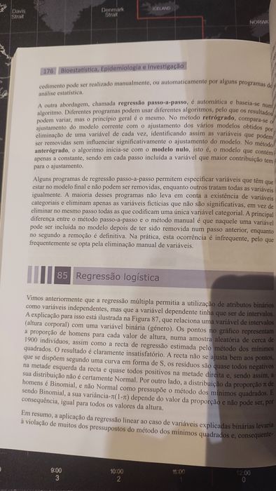 Livro Novo Bioestatística, investigação