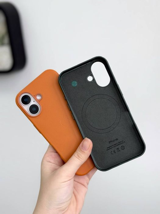 Шкіряний чохол з Magsafe для iPhone 16 , 16 pro, 16 pro max
