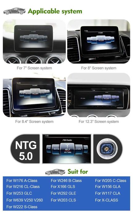 MERCEDES Carplay/Android Auto BOX NTG5 NTG 5.1