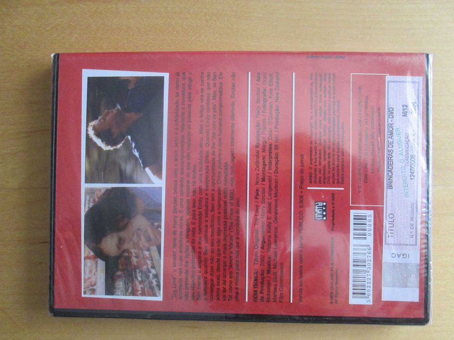 DVD Brincadeiras de Amor, de Harry Sinclair