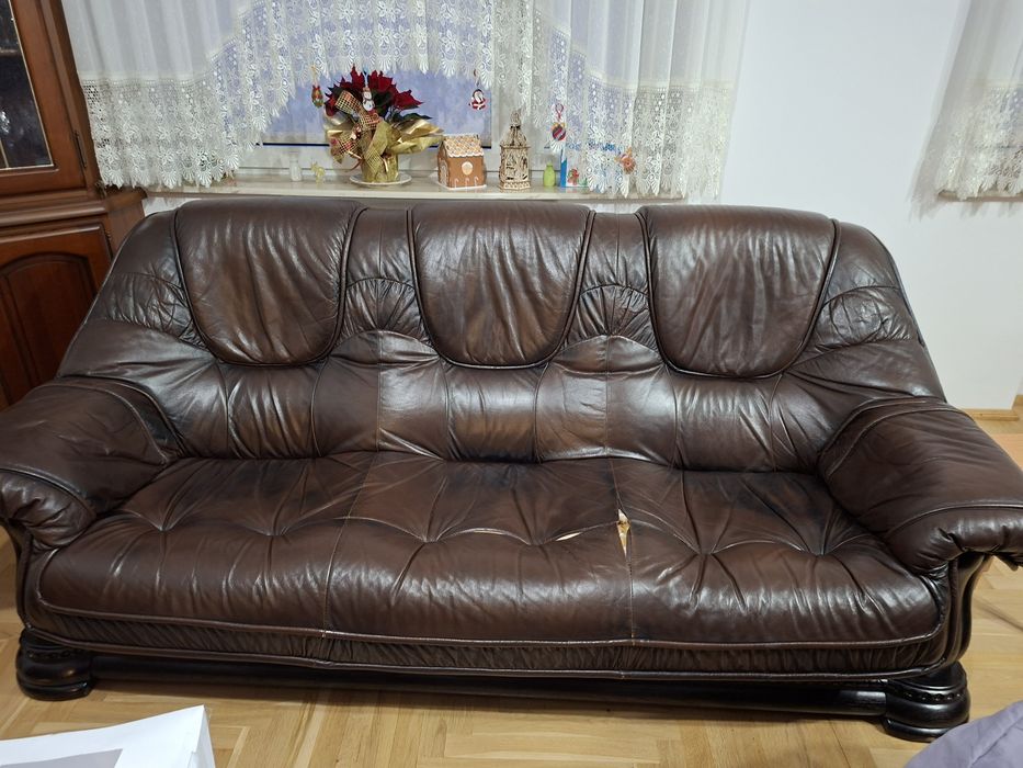 Skórzana kanapa holenderska