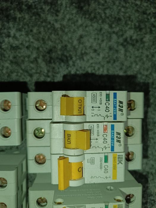 УЗО IEK ВД1-63 25А 30мА, ВА47-29М, ВА47-29 3P.