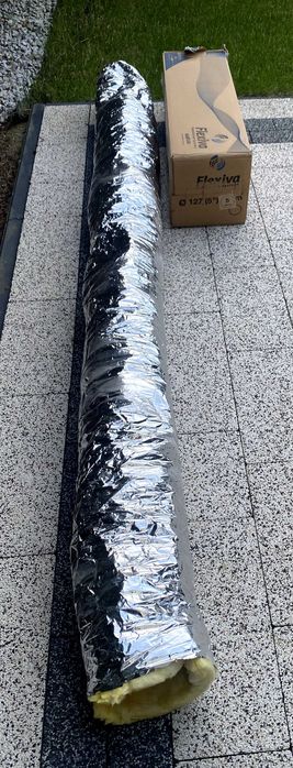 Przewód, kanał wentylacyjny, elastyczny, izolowany, 2 mb