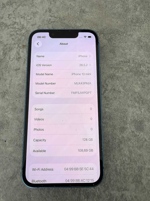 iPhone 13 mini 128 GB Blue/Niebieski | Stan bardzo dobry | Face ID | iOS 26