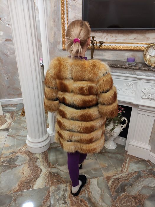 Полушубок шубка мех песца
