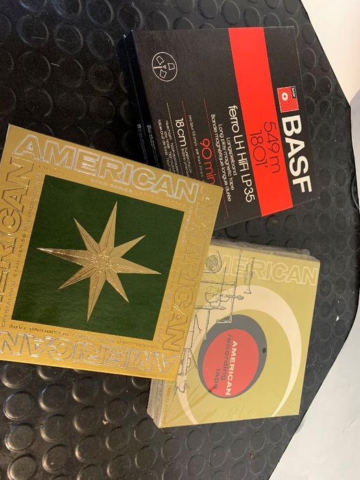 Fitas Magneticas Bobine American Tape 7" ,18cm 90MIN.