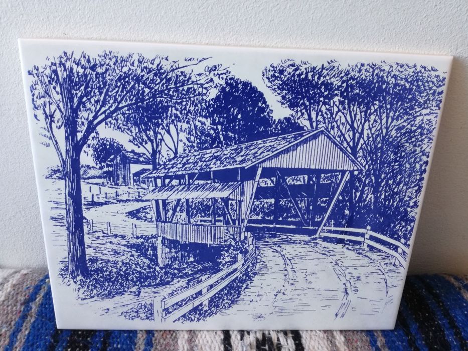 Azulejo Antigo Laufen - Floresta