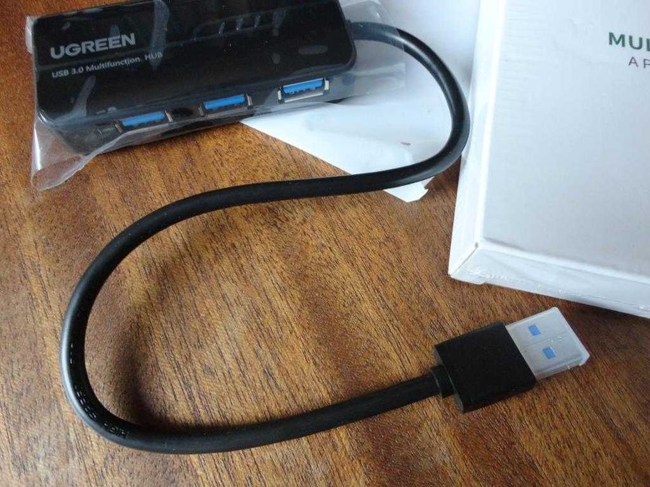 Hub Ugreen USB 3.0 para rede Ethernet 10/100/1000 (RJ45)