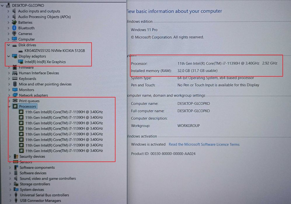 Игровой СВЕЖАК!!  DELL 5510  /Core i7 11390H 11" покол / 32 RAM / + КАК НОВЫЙ!!