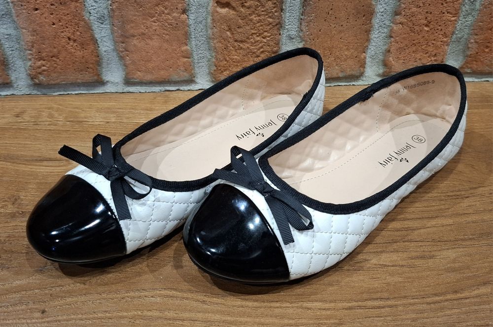 Baleriny Jenny fairy białe R. 38 / 24 cm