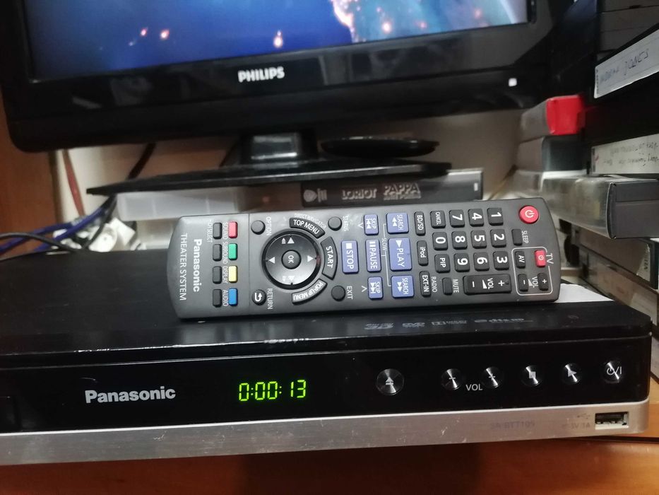 Odtwarzacz Blu-ray Panasonic SA-BTT105 amplituner  pilot HDMI/USB