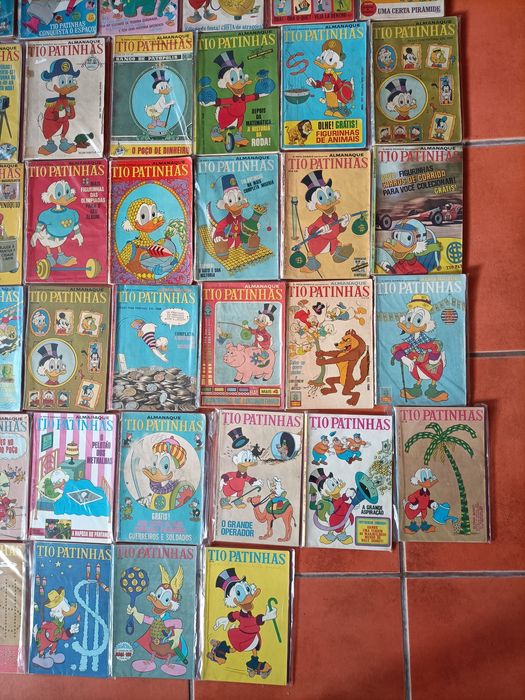 65 Livros Tio Patinhas desde o n° 3, 1a Edição desde 1964