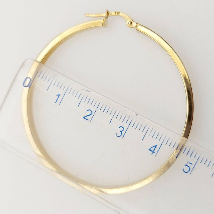 Złote kolczyki koła - 4,5cm